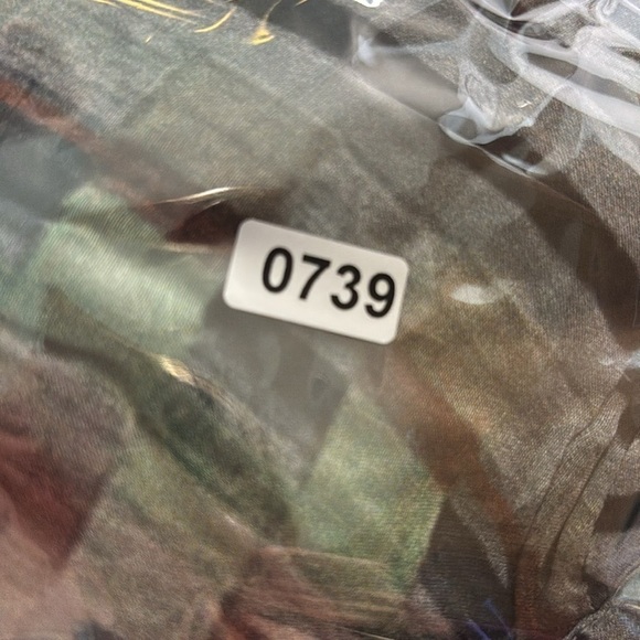 Anthropologie Lightweight Green Multi Color Checkered Long Sleeve Blouse - Picture 10 of 10